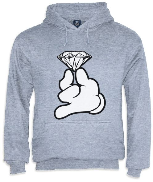 Moletom Diamond Cartoon SWAG - Cinza